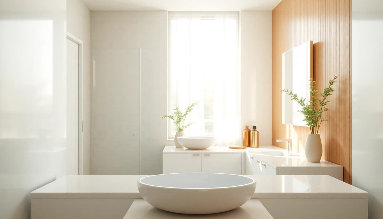 Enhance your space with mirror and led lights for stylish illumination.