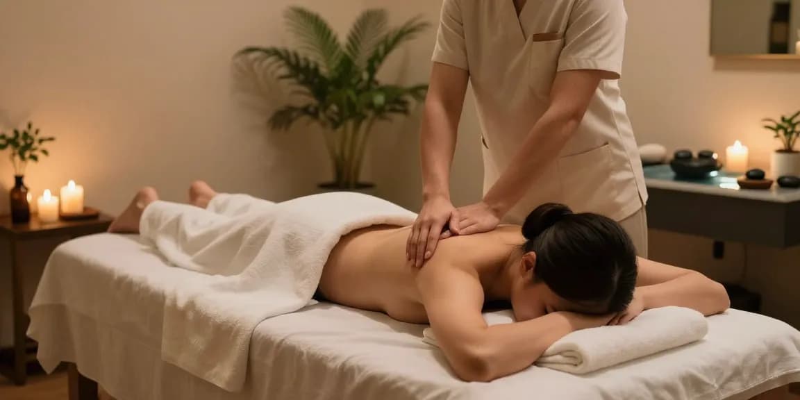 Experience relaxation with 구로출장마사지 in a serene massage studio featuring a calming therapist and soothing ambiance.