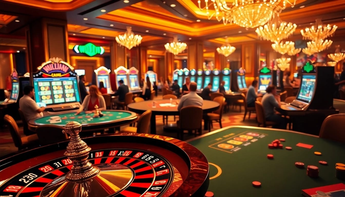 Experience intense gaming action at https://new88.pet/ with vibrant casino tables and thrilling slot machines.