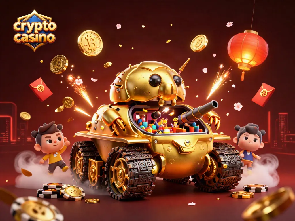 Vivi il brivido del crypto casino con una scena vivace di vincite e festeggiamenti durante un gioco d'azzardo entusiasmante.