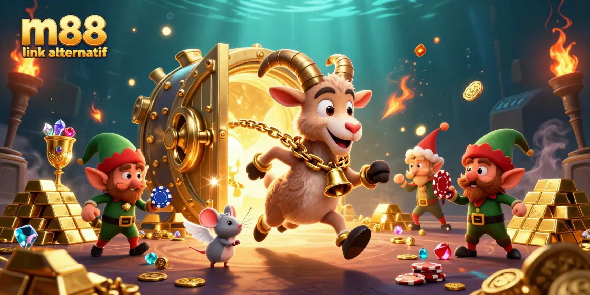 Engage in thrilling bets with m88 link alternatif showcasing a festive casino scene full of excitement.