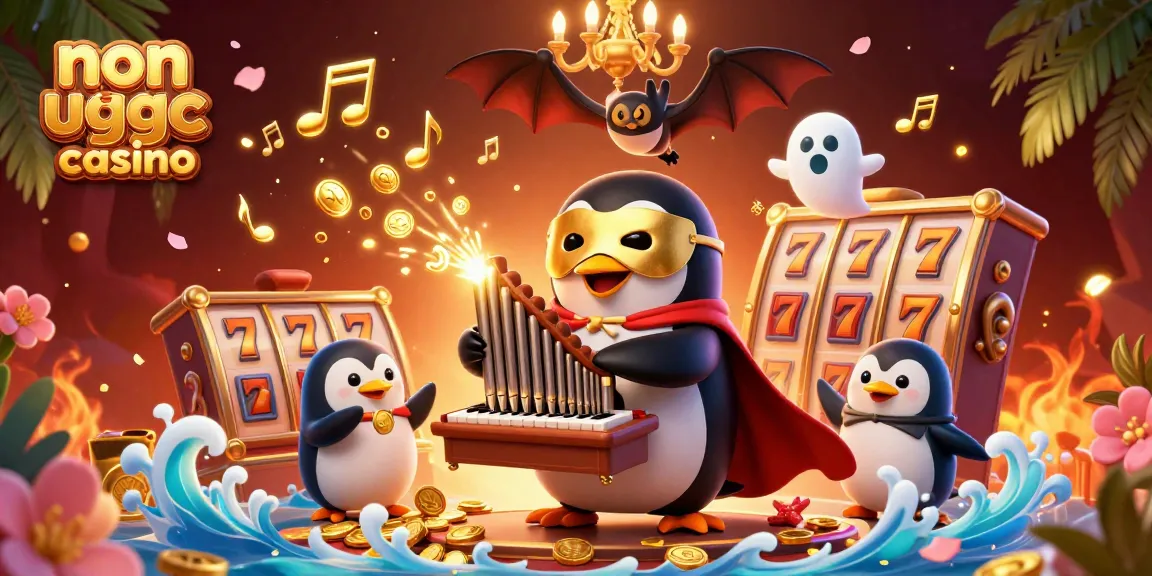 Play popular games at non ukgc casino with a unique 3D scene of a penguin and bonuses.
