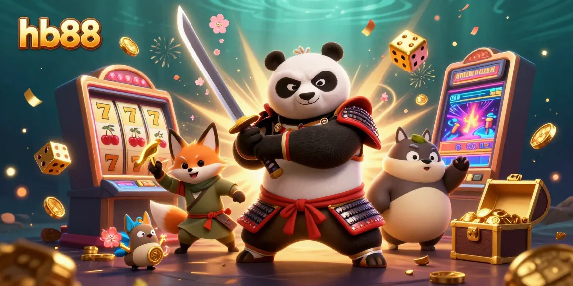 Engage with hb88's thrilling slot experience featuring vibrant samurai and fox characters.