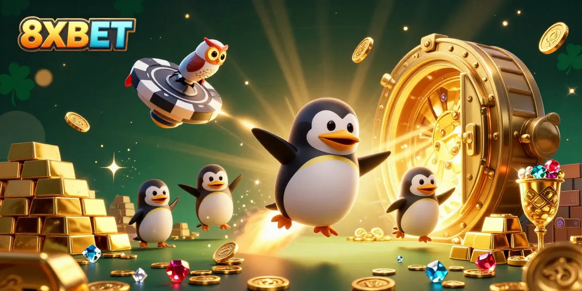 Experience thrilling gameplay with 8XBET, captivating audiences through exciting casino elements, and rich golden visuals.