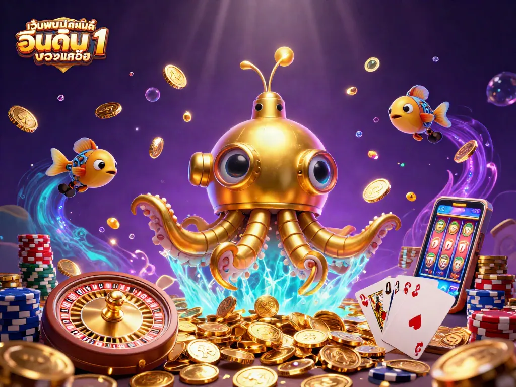 ร่วมเกมในเว็บพนันออนไลน์ อันดับ 1 ของเอเชีย กับ Kraken และปลาเครื่องจักรในคาสิโน
