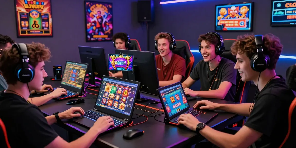 Players engaging with online casinos that accept credit cards, showcasing excitement and modern gaming dynamics.
