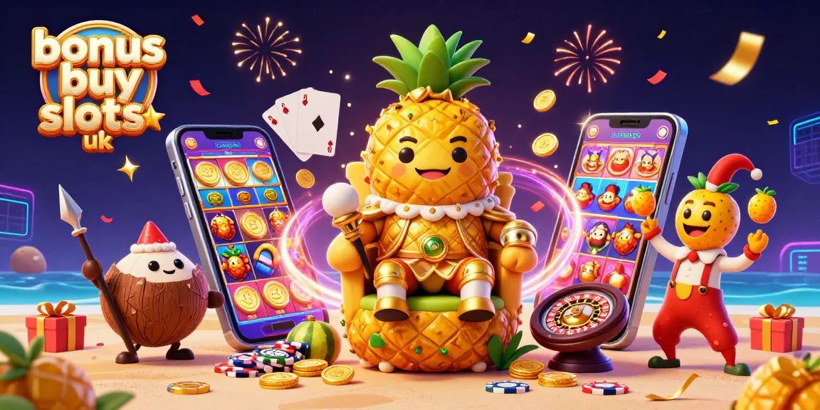 Experience excitement with bonus buy slots uk in this vibrant casino-themed illustration.