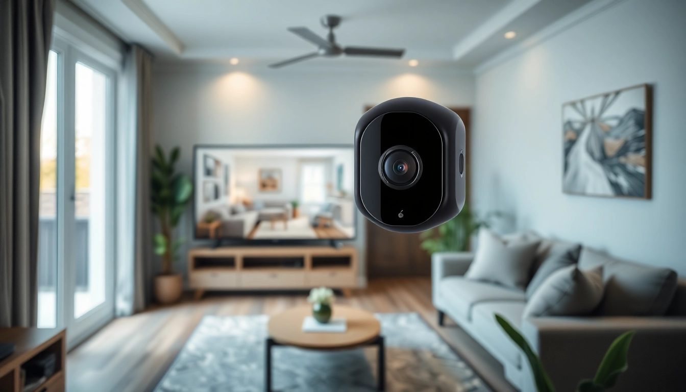 Cámaras EZVIZ instaladas en un entorno doméstico moderno, que muestran tecnología de seguridad avanzada para la tranquilidad.
