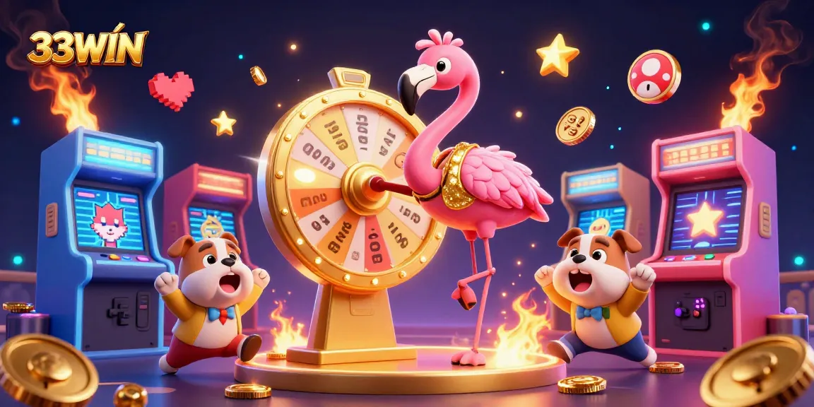 Spin the 33WIN prize wheel for exciting gaming rewards and vibrant casino fun!