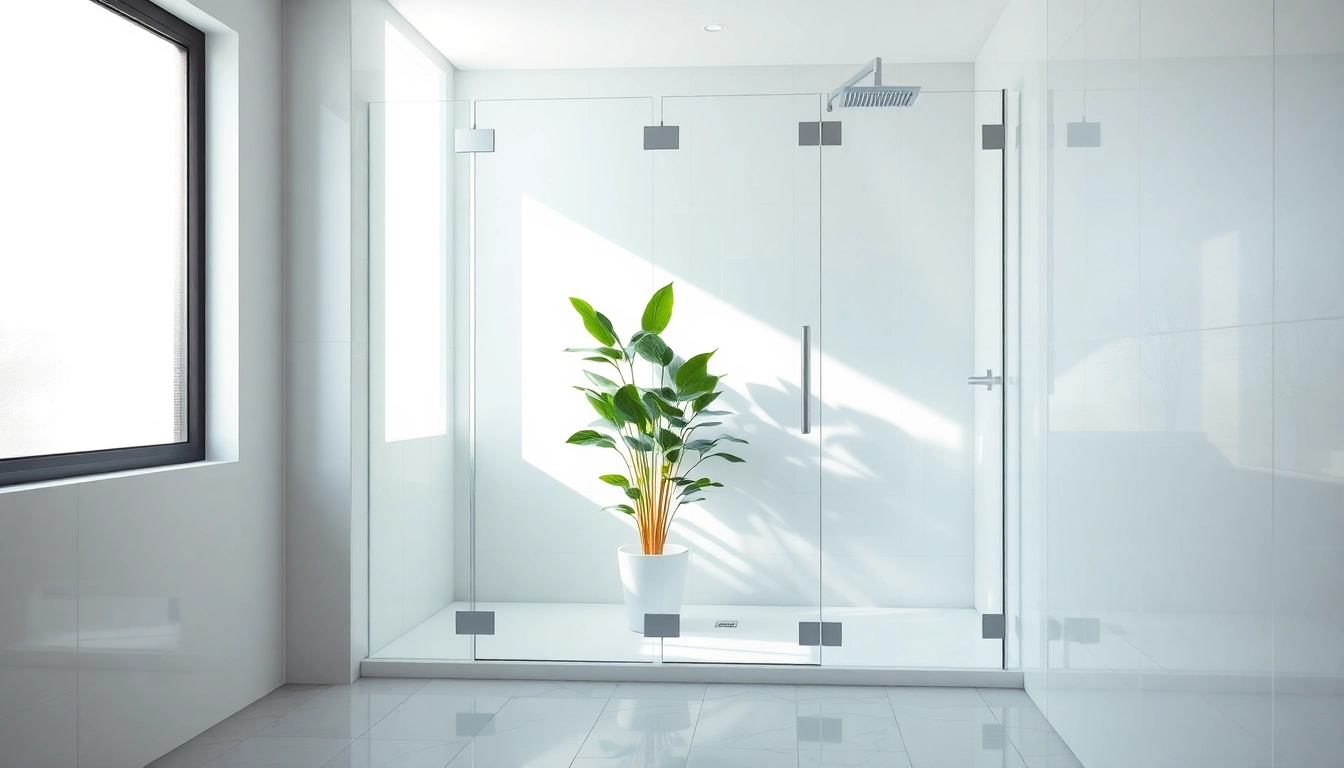 Showcase of shower screens semi frameless in a stylish modern bathroom capturing elegance and clarity.