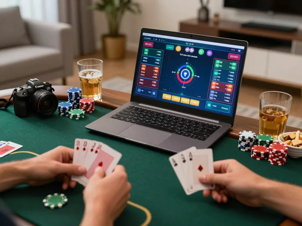 Experience live online poker gameplay at gg88 with cards and chips in action.