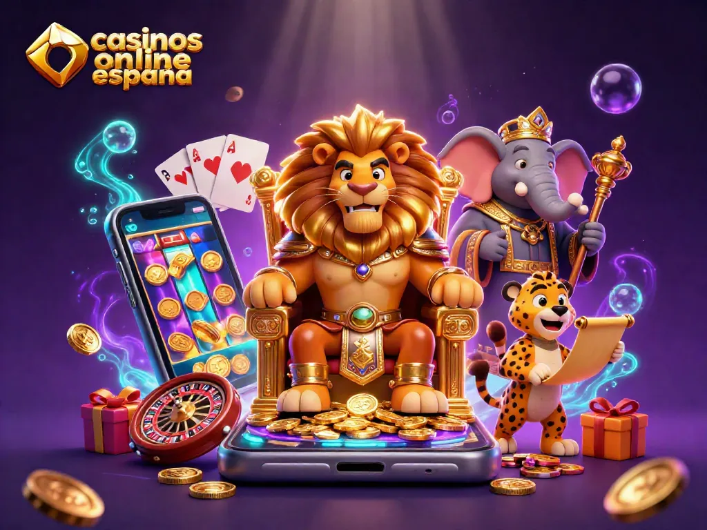 Ilumina tu experiencia en casinos online España con el Rey León, ráfagas de monedas y juegos vibrantes.