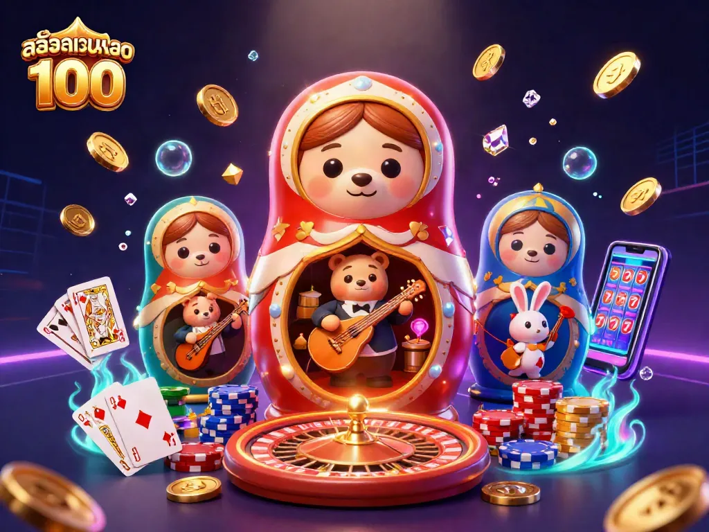 เล่น สล็อตเว็บตรง 100 ด้วยการหมุนวงล้อและโชคดีในคาสิโนที่จัดเตรียมด้วยศิลปะดิจิทัล 3 มิติ
