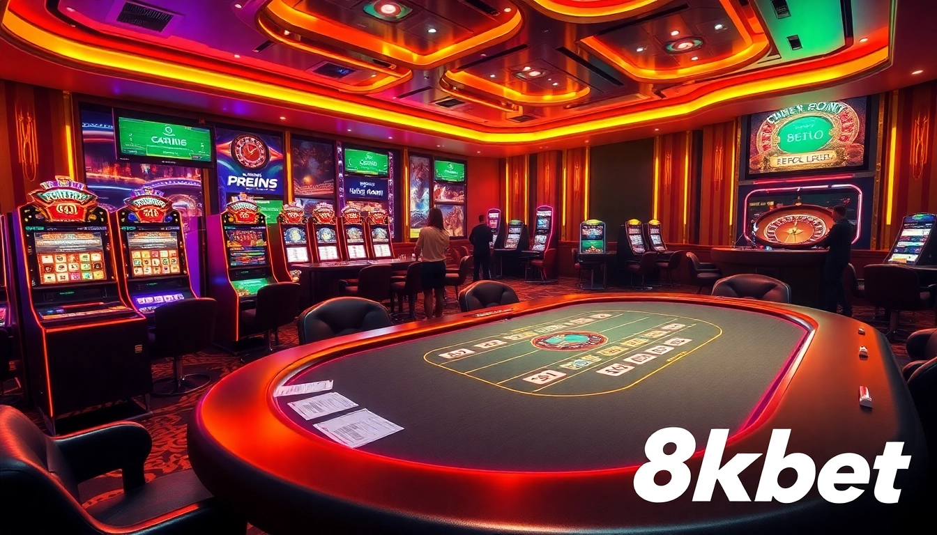 Experience the thrill of online gambling at 8kbet with vibrant casino games and immersive play.