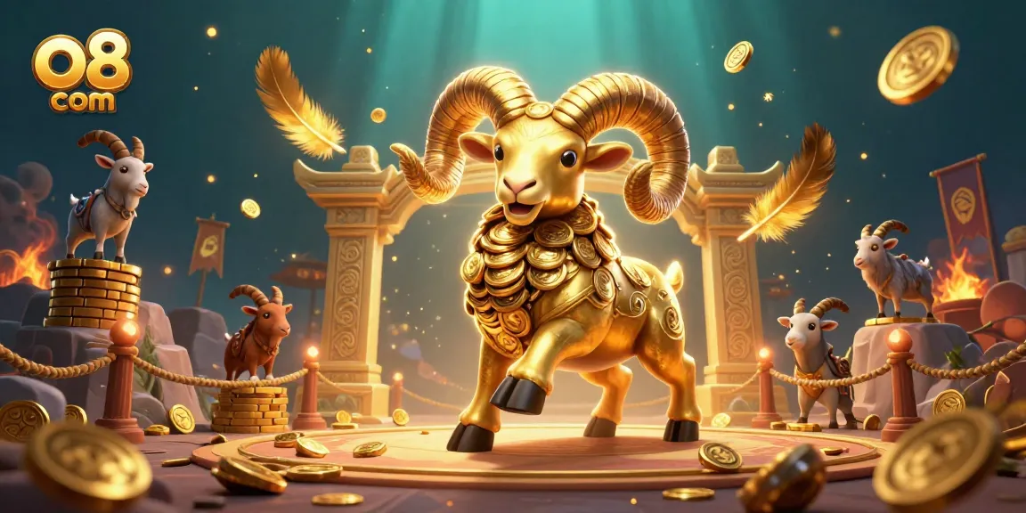 Experience the thrill of play at o8 com with dazzling casino elements in a vibrant 3D scene.