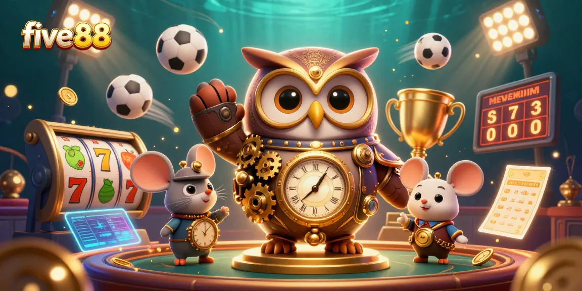 Engage with five 88 casino adventures featuring an owl and thrilling slot elements.