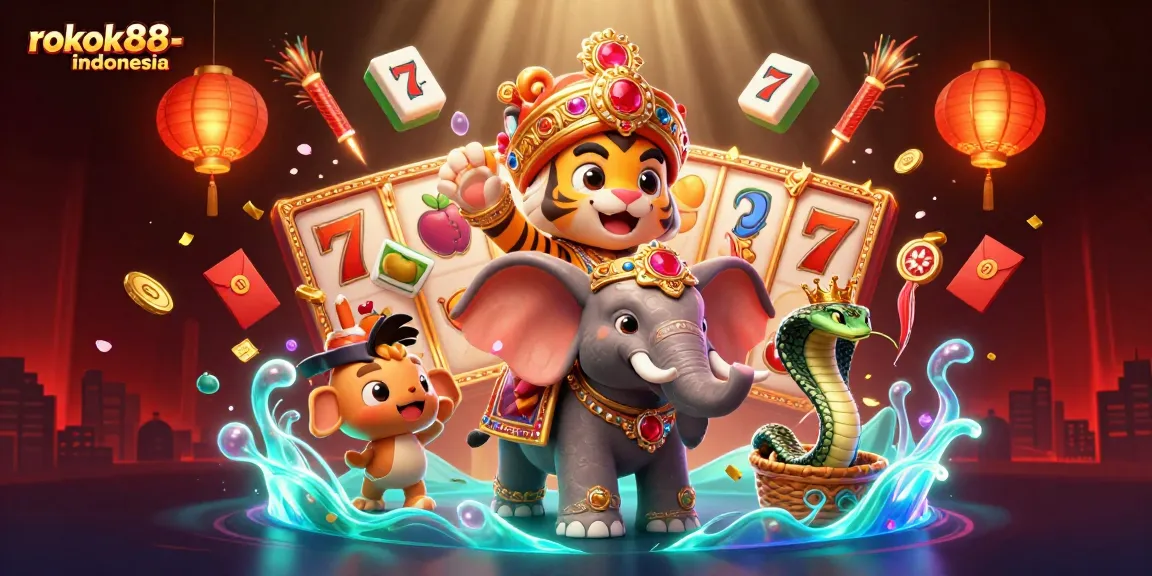 Experience thrilling gaming at rokok88-indonesia with exciting slots and jackpot elements in a vibrant scene.