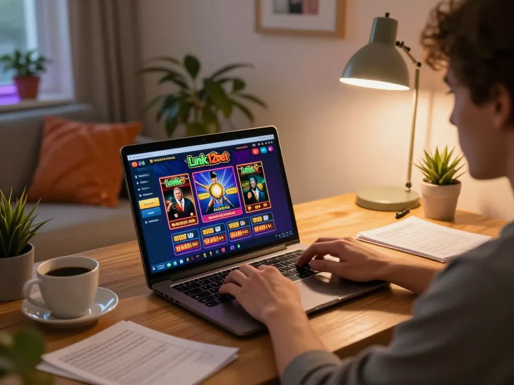 Người chơi tham gia sử dụng Liên kết 12bet trên laptop của họ để có trải nghiệm sòng bạc trực tuyến sống động.