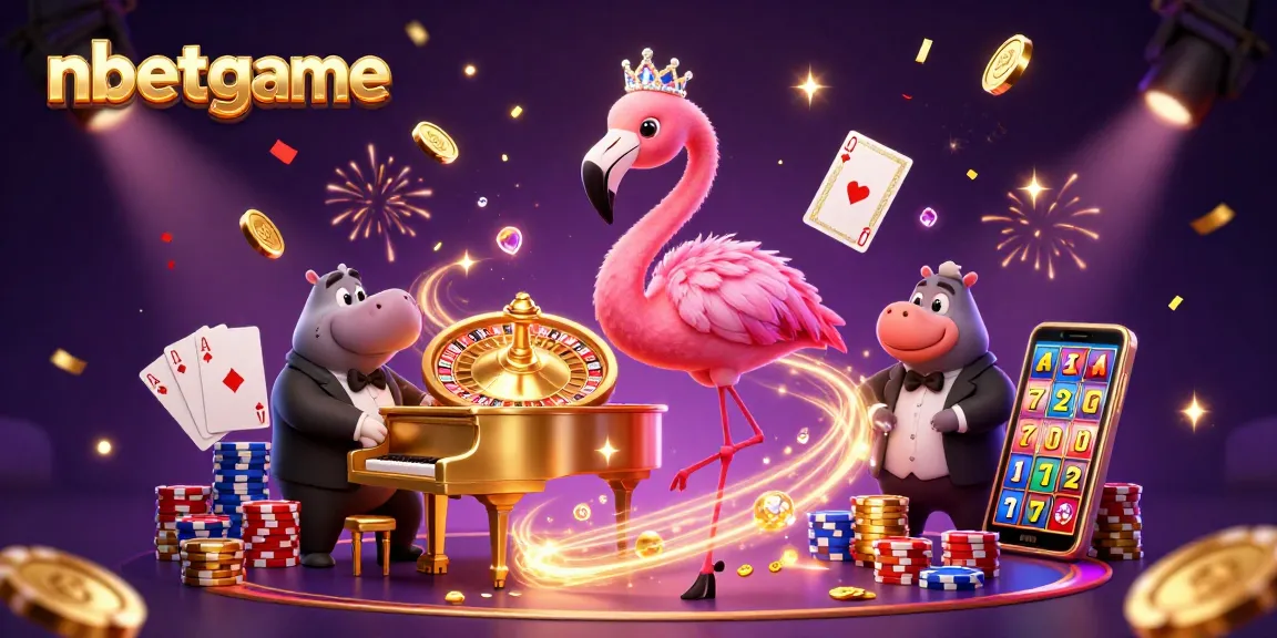 Experience excitement with nbetgame as a flamingo singer captivates at a vibrant casino.
