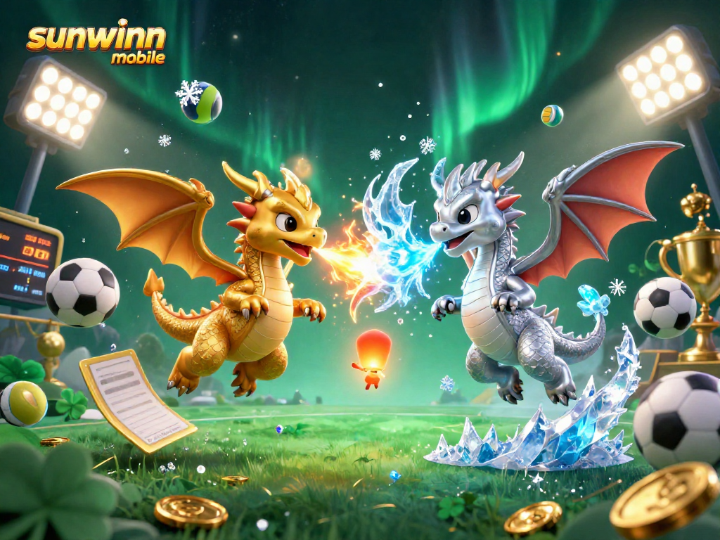 Experience the thrilling gameplay of sunwinn mobile with animated dragons and dynamic sports elements.