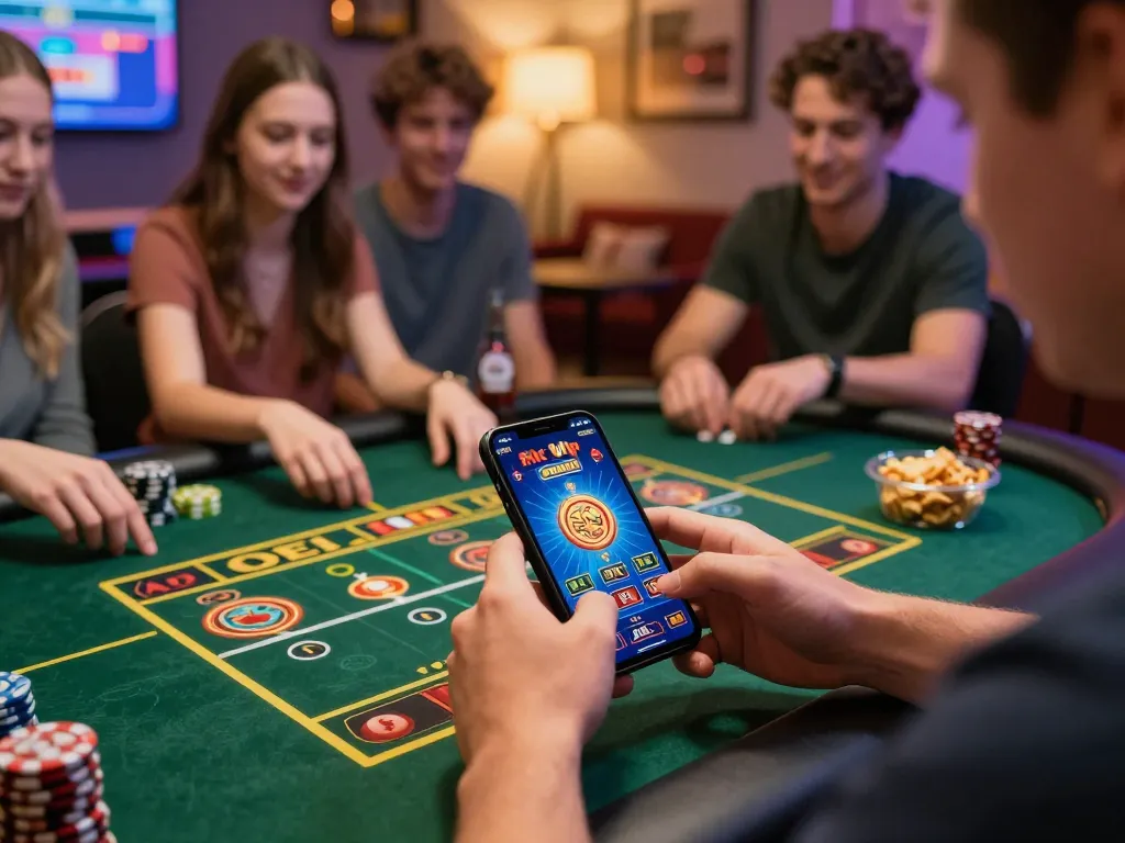 Player engaging with the Rik vip app for thrilling online gaming action