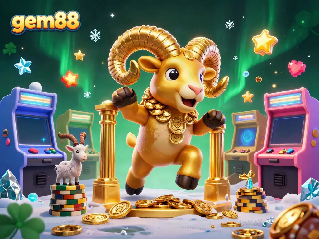 Experience the thrill of gaming at gem88 with vibrant characters and casino elements.
