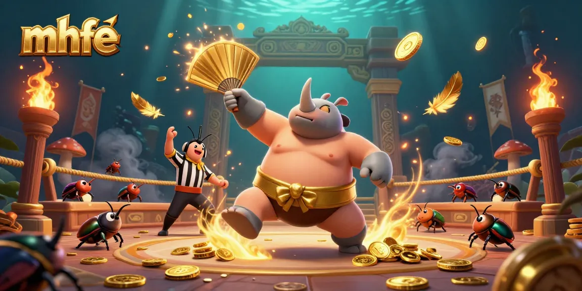 Experience thrilling wins at mhfe with vibrant casino action from a cartoon beetle sumo show