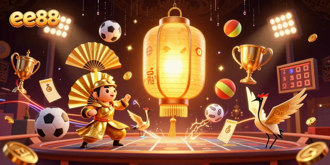 Experience the excitement of ee88 gaming with vibrant 3D sports elements and mystical characters.