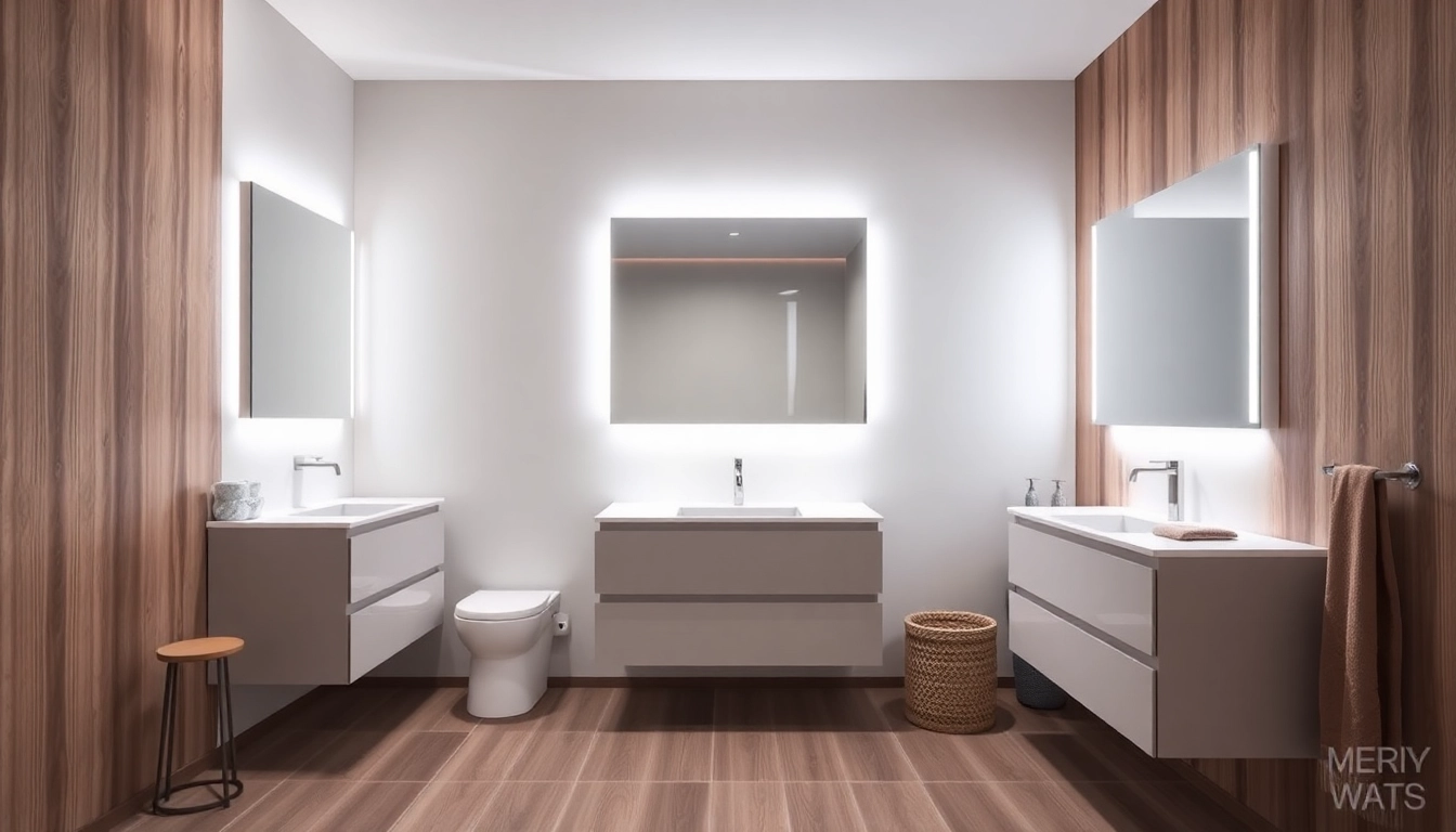 Enhance your space with elegant illuminated bathroom cabinets that reflect style and sophistication.