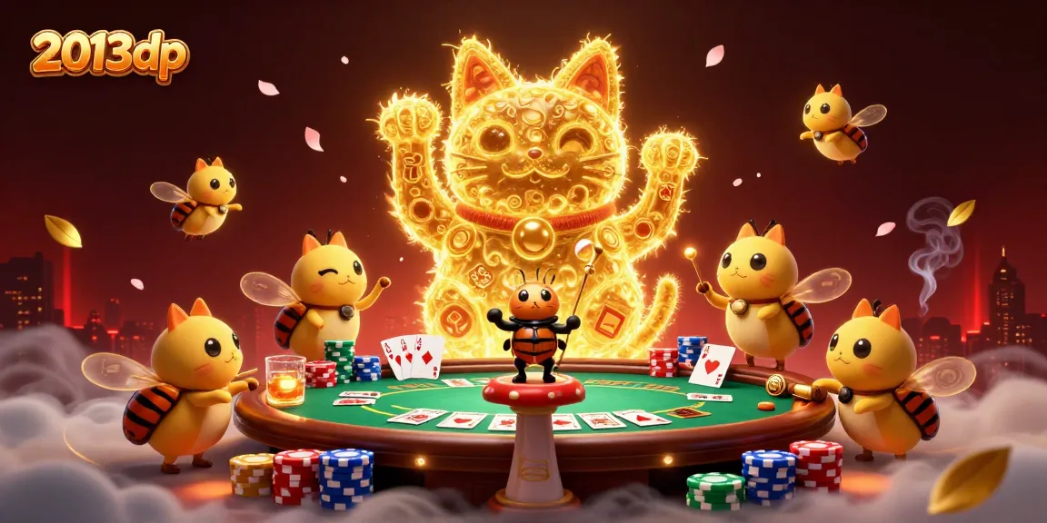 Experience the thrill of 2013dp with vibrant casino action from fireflies and a lucky cat.