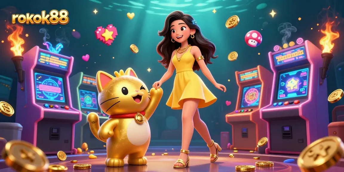 Engage with rokok88's vibrant 3D gambling scene filled with creativity, energy, and fun!