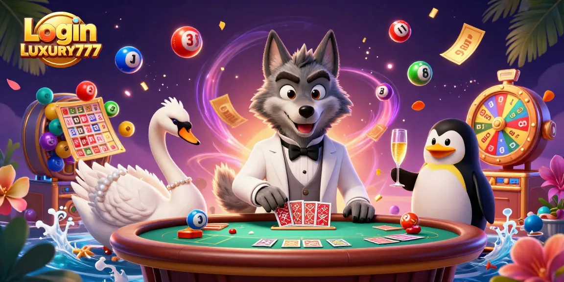 Login LUXURY777, mainkan slot dan bingo dengan karakter lucu dalam ilustrasi 3D