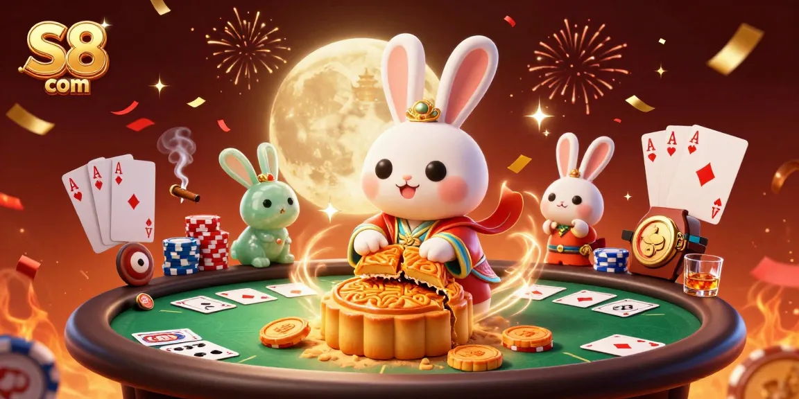 Engage with S8 com's thrilling casino experience featuring poker chips and vibrant game elements.