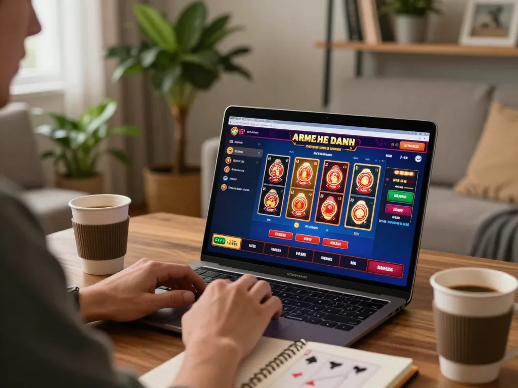 Player focused on 789f online casino gaming with strategies noted beside them