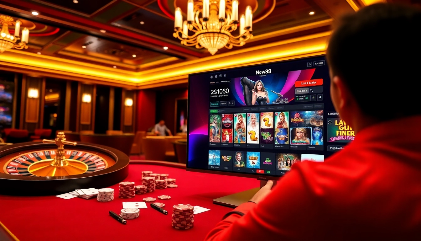Experience thrilling gambling on https://new88.help/ with vibrant cards and roulette.