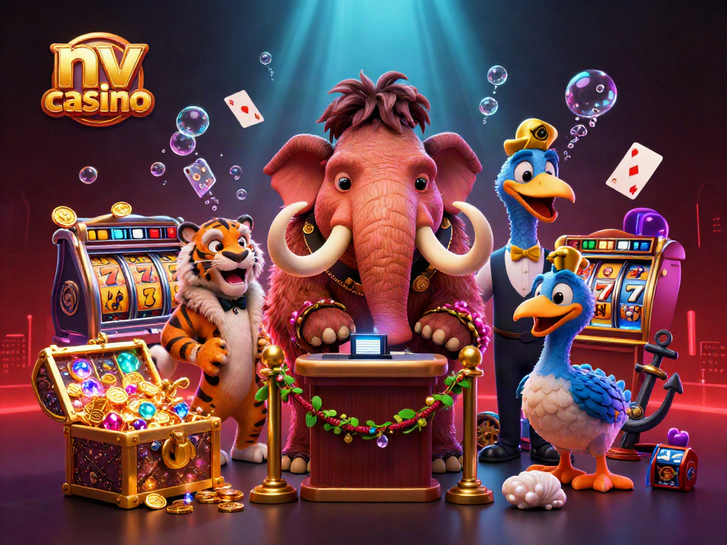 Experience the thrilling world of nv casino with vibrant characters and exciting slot elements.