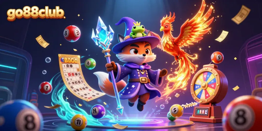 Experience the enchanting world of go88club with vibrant characters and exciting casino elements.