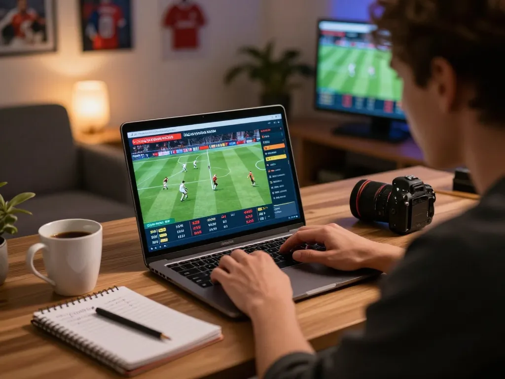 F168 user intensely placing bets on football odds during online gambling session.