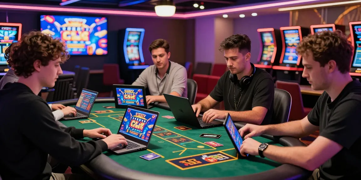 Vibrant scene at https://crownwoods.org.uk showcasing UK players enjoying credit card casinos in 2026.