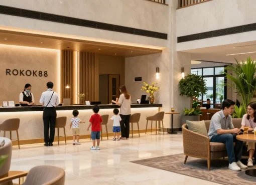 rokok88 login guest checking in at ROKOK88 hotel in Jakarta with family-friendly atmosphere